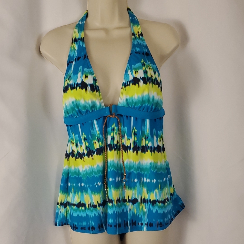 Croft & Barrow Blue and Yellow Swimwear